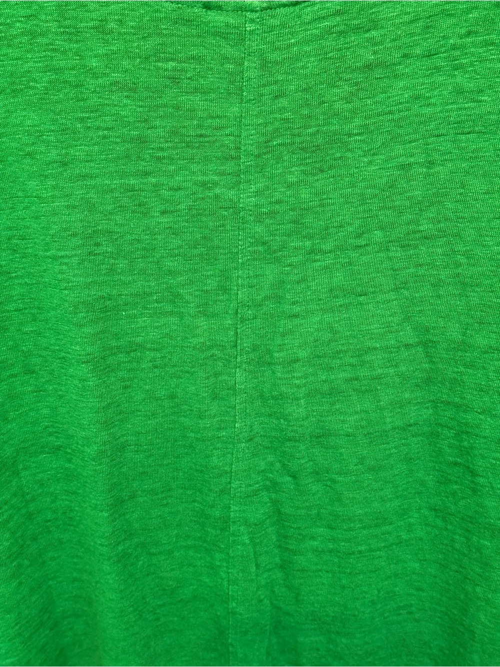 🌴 Tahari Women’s Bright Green 100% Linen V-Neck Short Sleeve Tee - Size 1X - Picture 11 of 11